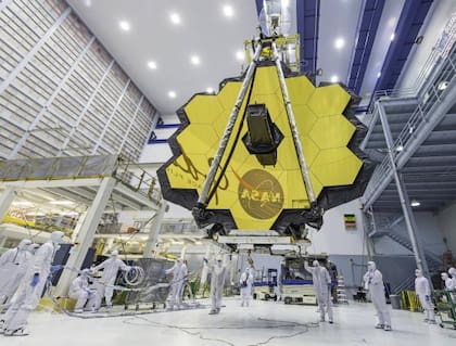 Imagen del telescopio espacial James Webb. Foto:Nasa