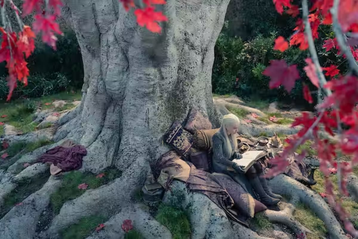 Imagen del tercer capítulo de La casa del dragón, serie basada en los libros de G. R. R. Martin