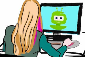 Imagen generada por DALL·E 2, otro sistema de IA creado por OpenAI, la compañia que hizo ChatGPT.