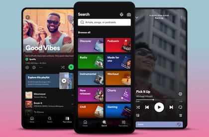 Imagen ilustrativa. La aplicación de Spotify (Archivo)