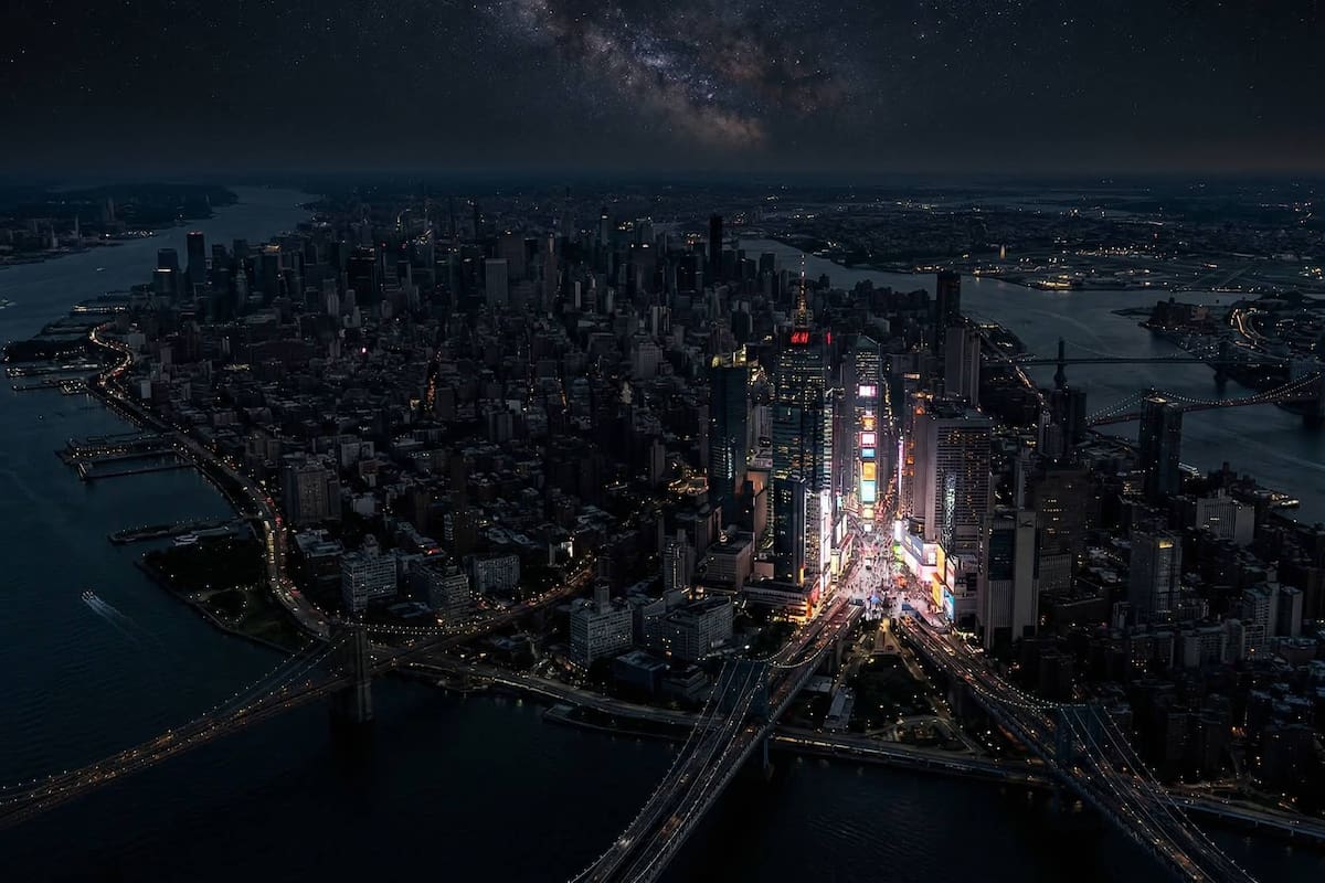 Imagen ilustrativa. La "Dark Skies Protection Act", o Ley de Protección de Cielos Oscuros de Nueva York tendría a Times Square entre las excepciones