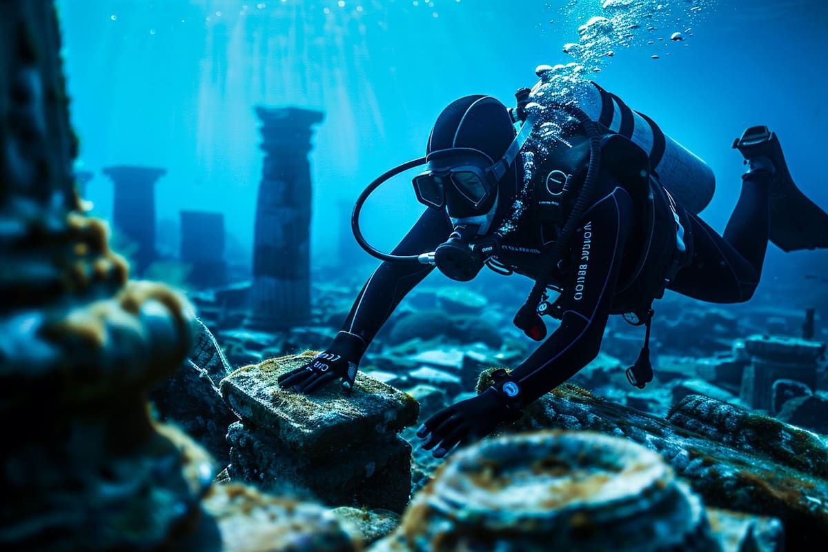 (Imagen ilustrativa) Los investigadores hallaron en Francia un muro submarino de 120 metros