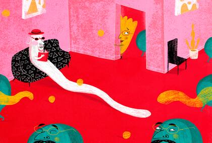Imagen interior del libro "Cualquier verdura", ilustrado por Burín