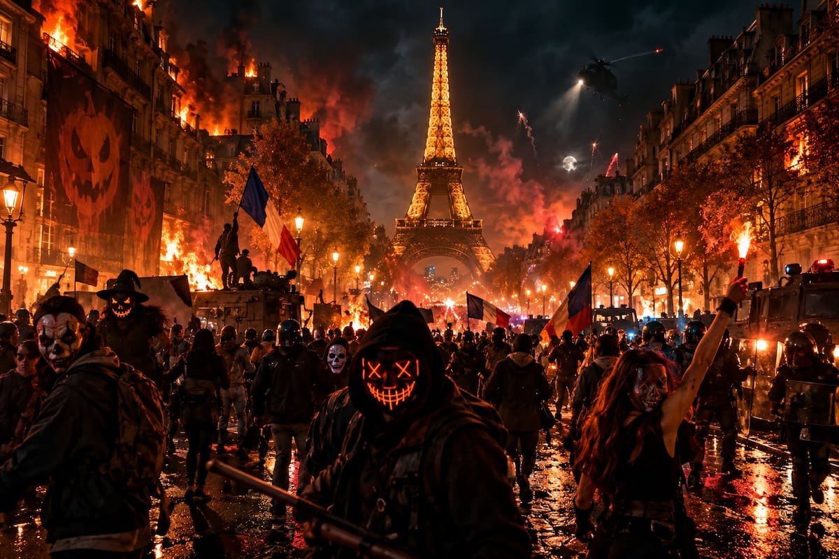 Imagen publicada en redes sociales para convocar a las manifestaciones en Francia. Fuente: X
