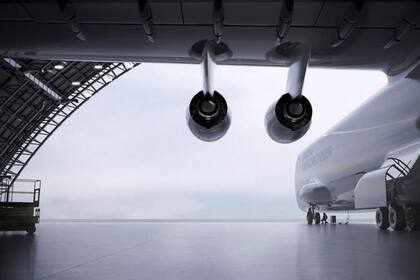 Imagen realizada por computador del diseño de la aeronave