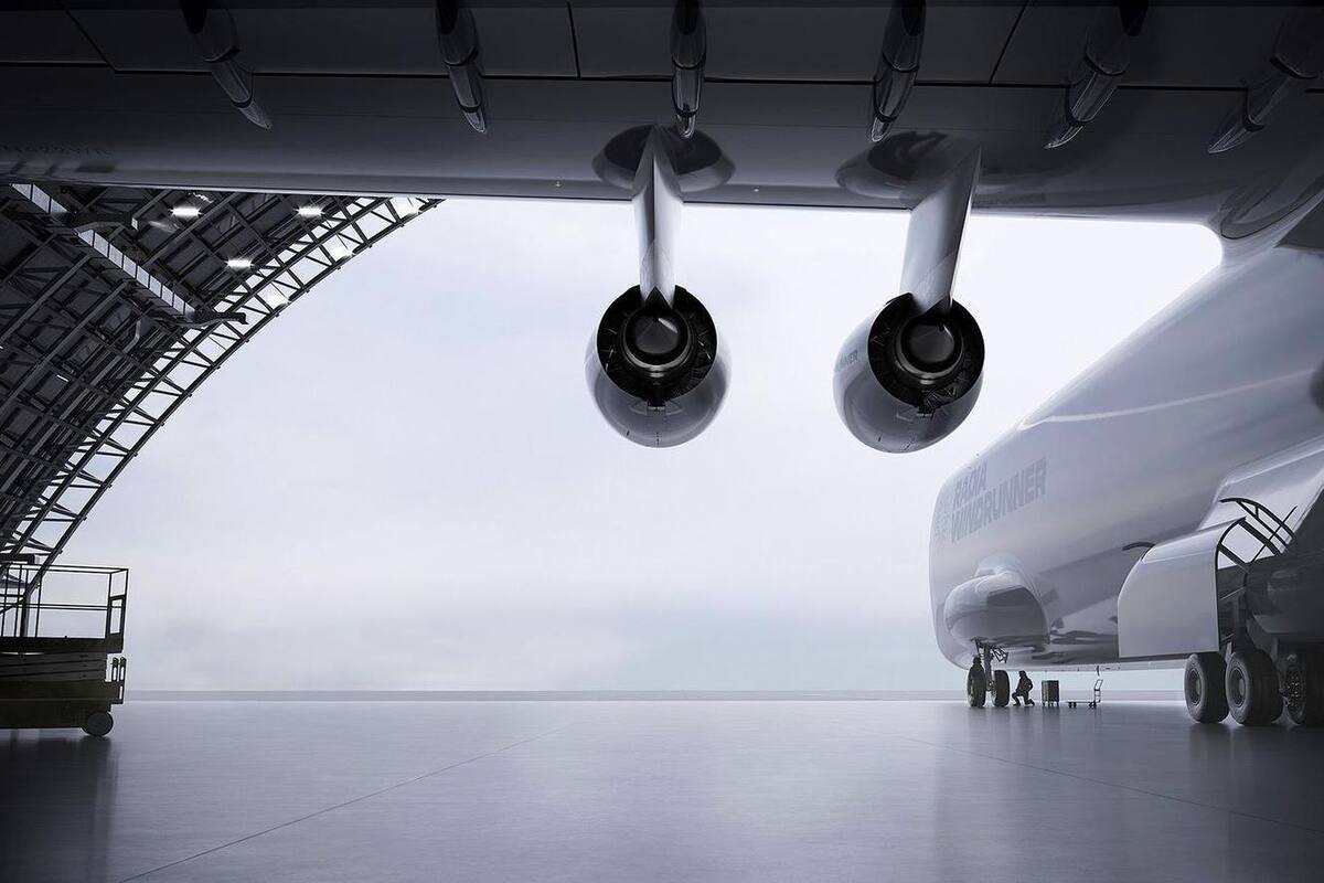 Imagen realizada por computador del diseño de la aeronave.