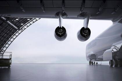 Imagen realizada por computador del diseño de la aeronave.