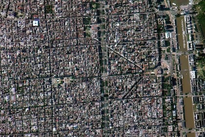 Imagen satelital de Buenos Aires