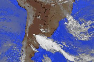 Imagen satelital de América del Sur