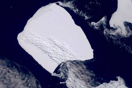 Imagen satelital del iceberg A23a