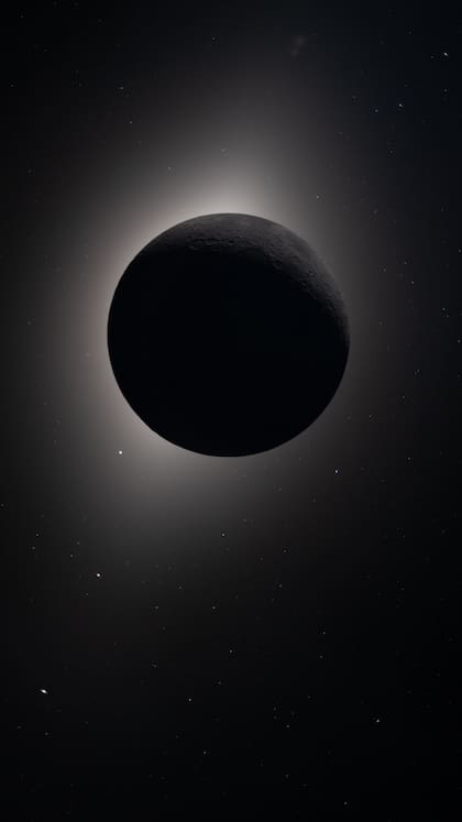 Imagen tomada desde el Artemis II de un eclipse