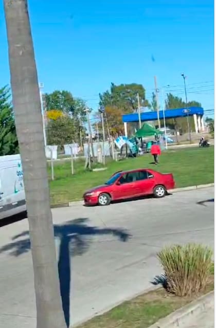 Imágenes aportadas sobre un presunto bloqueo en un parque industrial