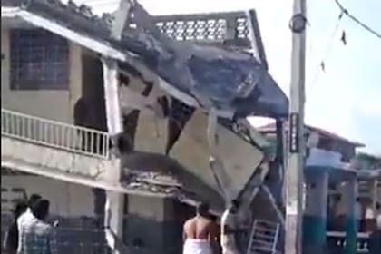 Imágenes de destrucción tras el terremoto en Haití, grabadas y compartidas por las redes sociales