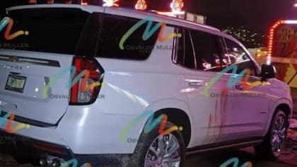 Imágenes del auto de Martha Paola Salcedo