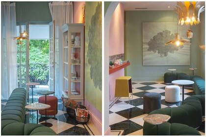 Imágenes del ‘Café Francés’ que Randazzo hizo para la feria HabitaDA en el marco del proyecto Velvet Grand, en Belgrano.
