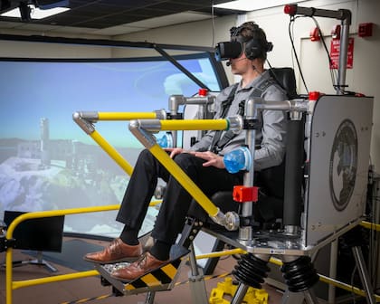 Imágenes del estudio que realizó la NASA con simuladores de realidad virtual