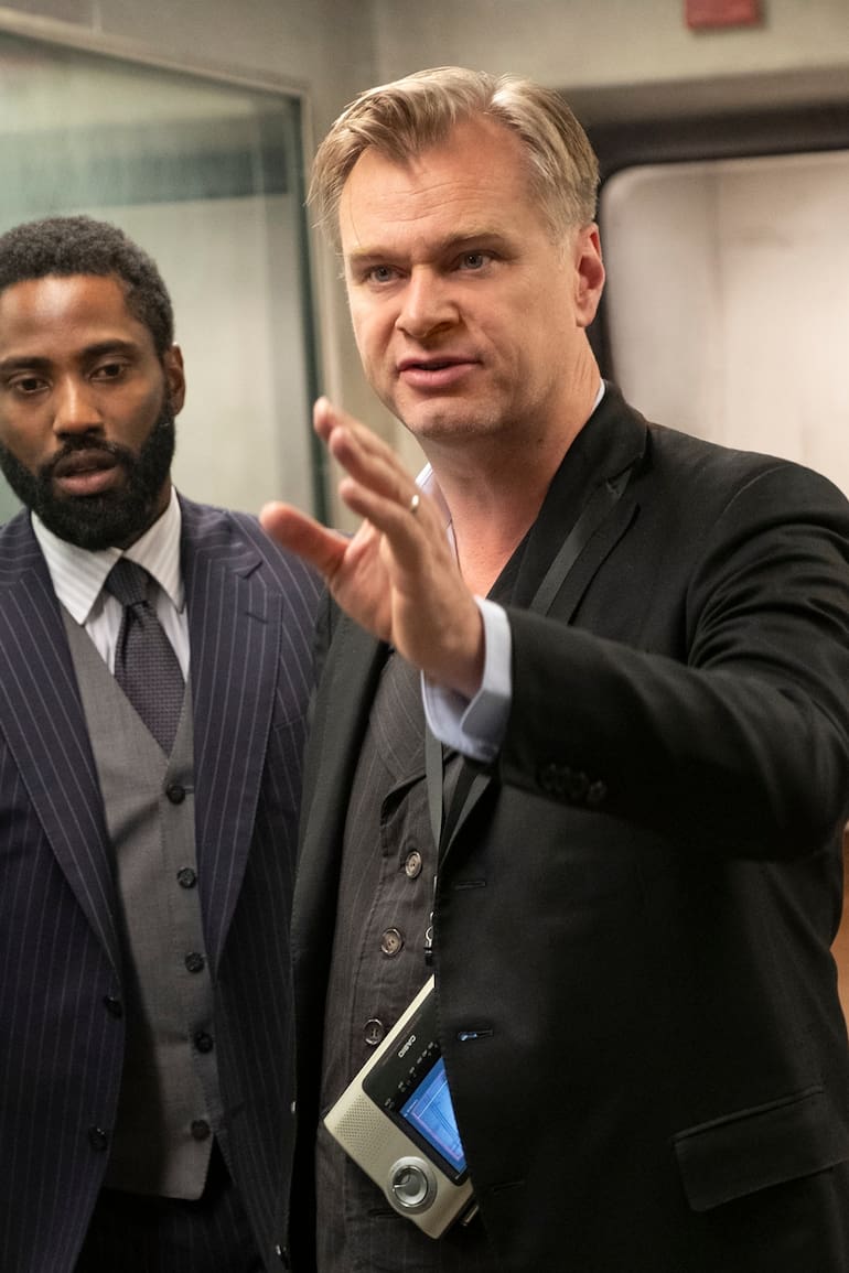 Imágenes del film Tenet de Christopher Nolan.
