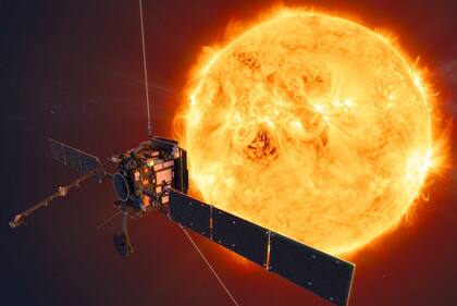 Ilustración de la sonda Solar Orbiter