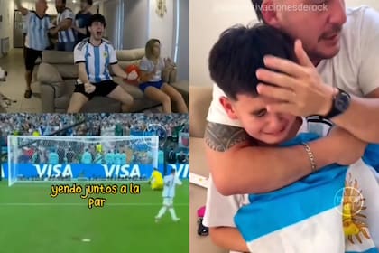 Imágenes del video que es furor en Twitter y emociona a los hinchas de la selección argentina