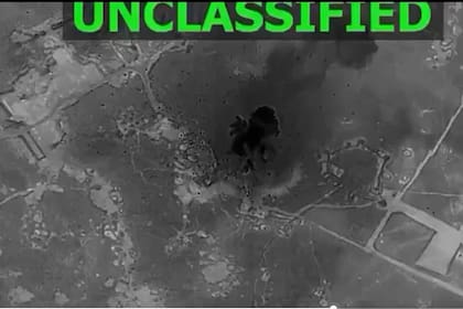 Imágenes difundidas por el ejército norteamericano del ataque en Siria