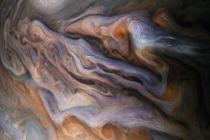 Imágenes espectaculares de las nubes de Júpiter