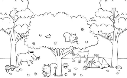 Imágenes para colorear en vacaciones