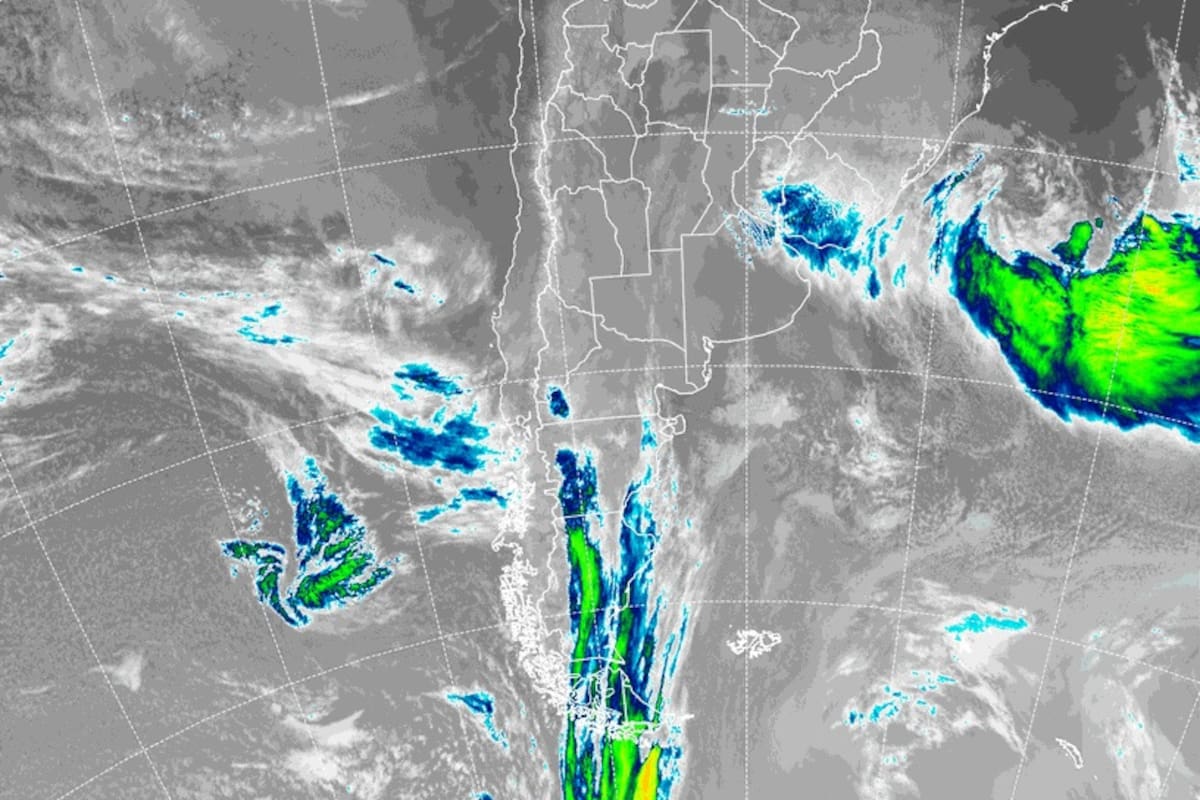 Imágenes satelitales de la Argentina correspondientes al jueves 13 de julio