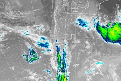 Imágenes satelitales de la Argentina correspondientes al jueves 13 de julio