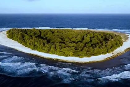 Imágenes tomadas con un drone de la Isla de Vostok