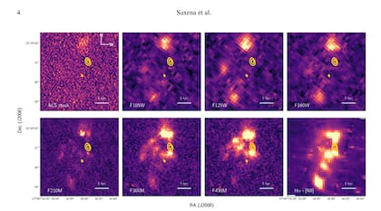 Imágenes tomadas en 2025 de la galaxia de radio