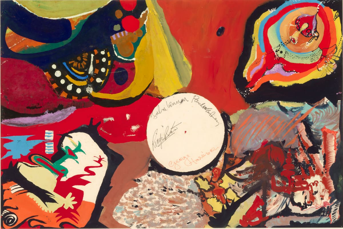 "Images of a Woman", la pintura que los cuatro Beatles hicieron en Japón entre concierto y concierto