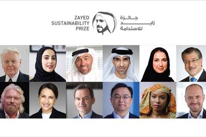 Images of the 2023 Zayed Sustainability Prize Jury (Photo: AETOSWire)