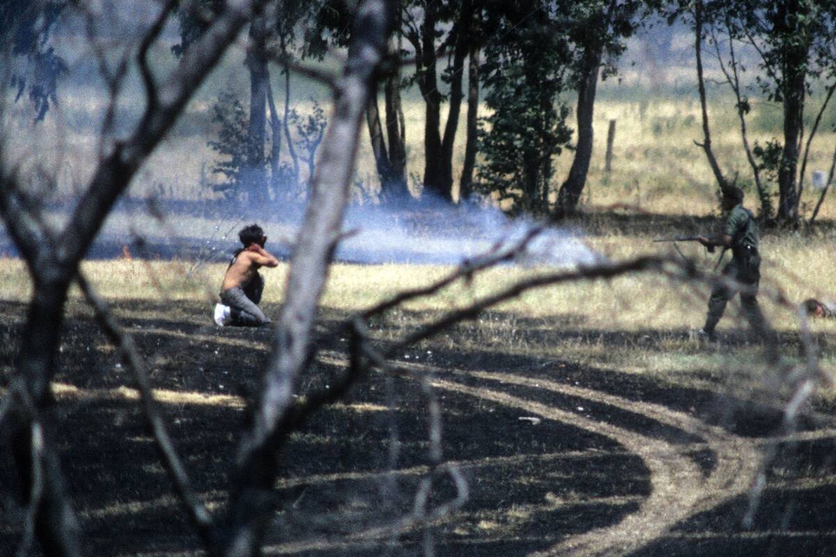 Impactante imagen de los fusilamientos en La Tablada