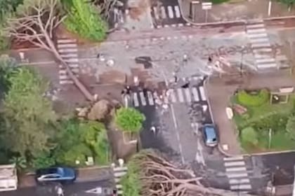 Impactantes escenas después de las tormentas eléctricas que azotaron la costa norte del Mar Adriático