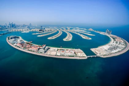 Una isla artificial en Dubái desarrollada con complejos residenciales y hoteleros