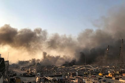 Impactantes imágenes de la explosión en Beirut