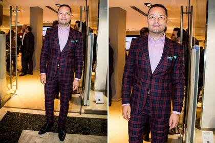 Impecable el estilismo de Fabian Medina Flores. El asesor de imagen pasó por el evento de Hugo Boss y se llevó todos los elogios por su look