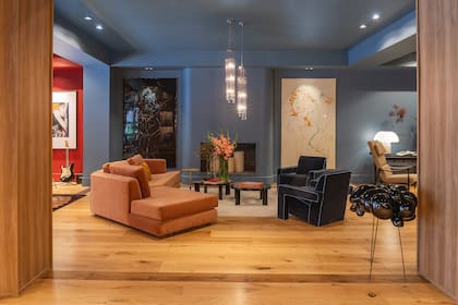Imposible no poner atención a la aplicación de la madera que le valió el premio de Patagonia Flooring.