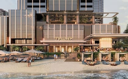 Impresión artística de la propuesta torre Trump en Gold Coast.
