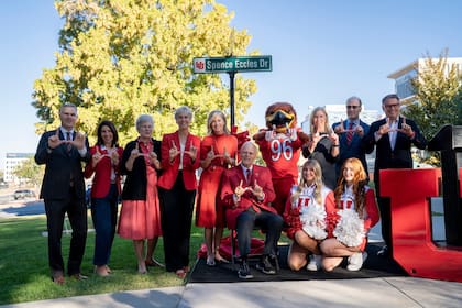 In recognition of a legacy defined by collaboration and innovation, we are renaming 1900 East and South Medical Drive to "Spence Eccles Drive". This newly named road runs adjacent to the Spencer Fox Eccles School of Medicine. (FB universityofutah)