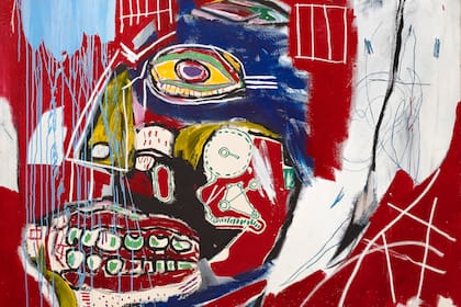 "In This Case", detalle de una de las calaveras de Basquiat que vendió ayer Christie's por 93 millones de dólares