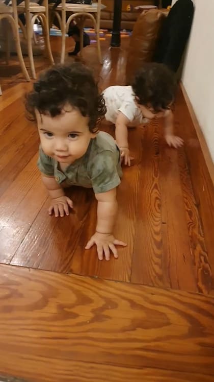 Iñaki y Felipe, los gemelos de Verónica Perdomo