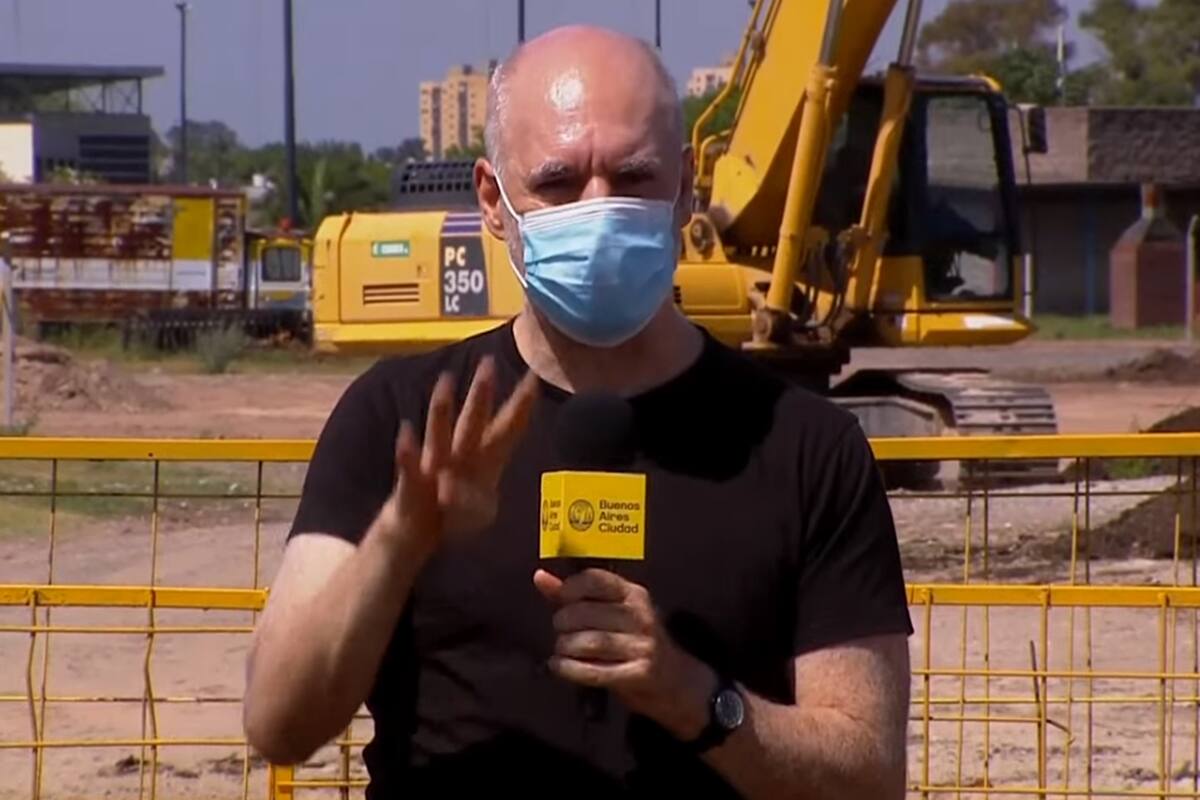 Inauguración de la obra del Arroyo Cildáñez. Horacio Rodríguez Larreta