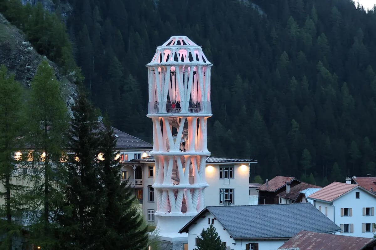 Inauguraron la torre con impresión 3D más grande del mundo: mide 30 metros y tiene cinco pisos