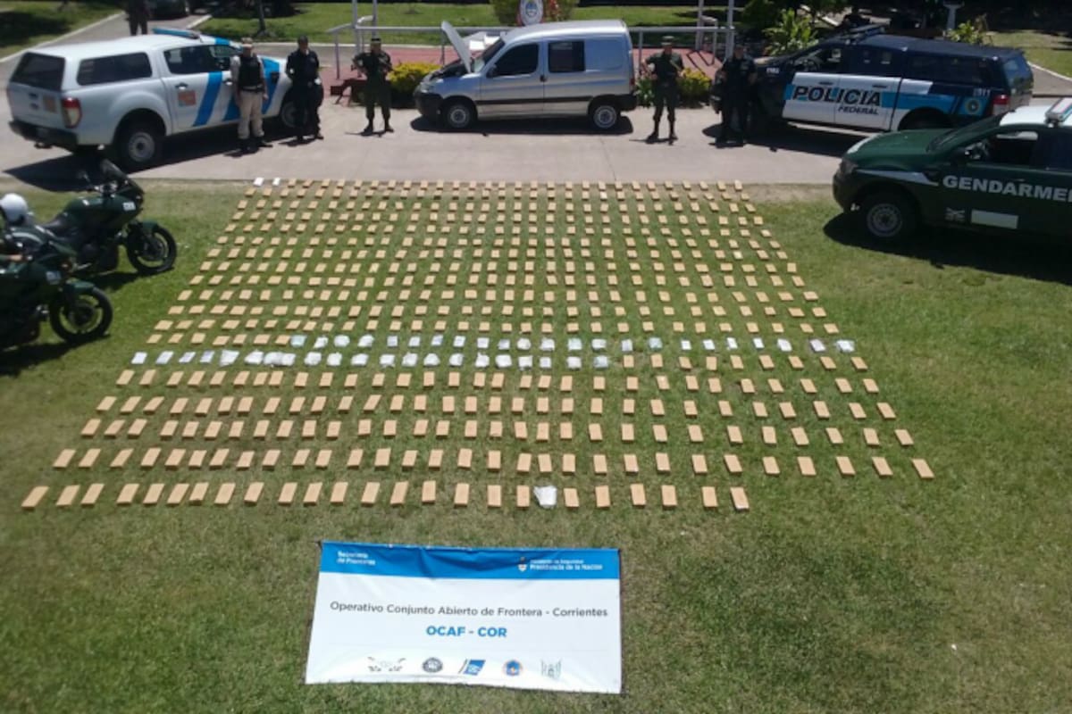 Incautación de droga en el operativo Sapucay