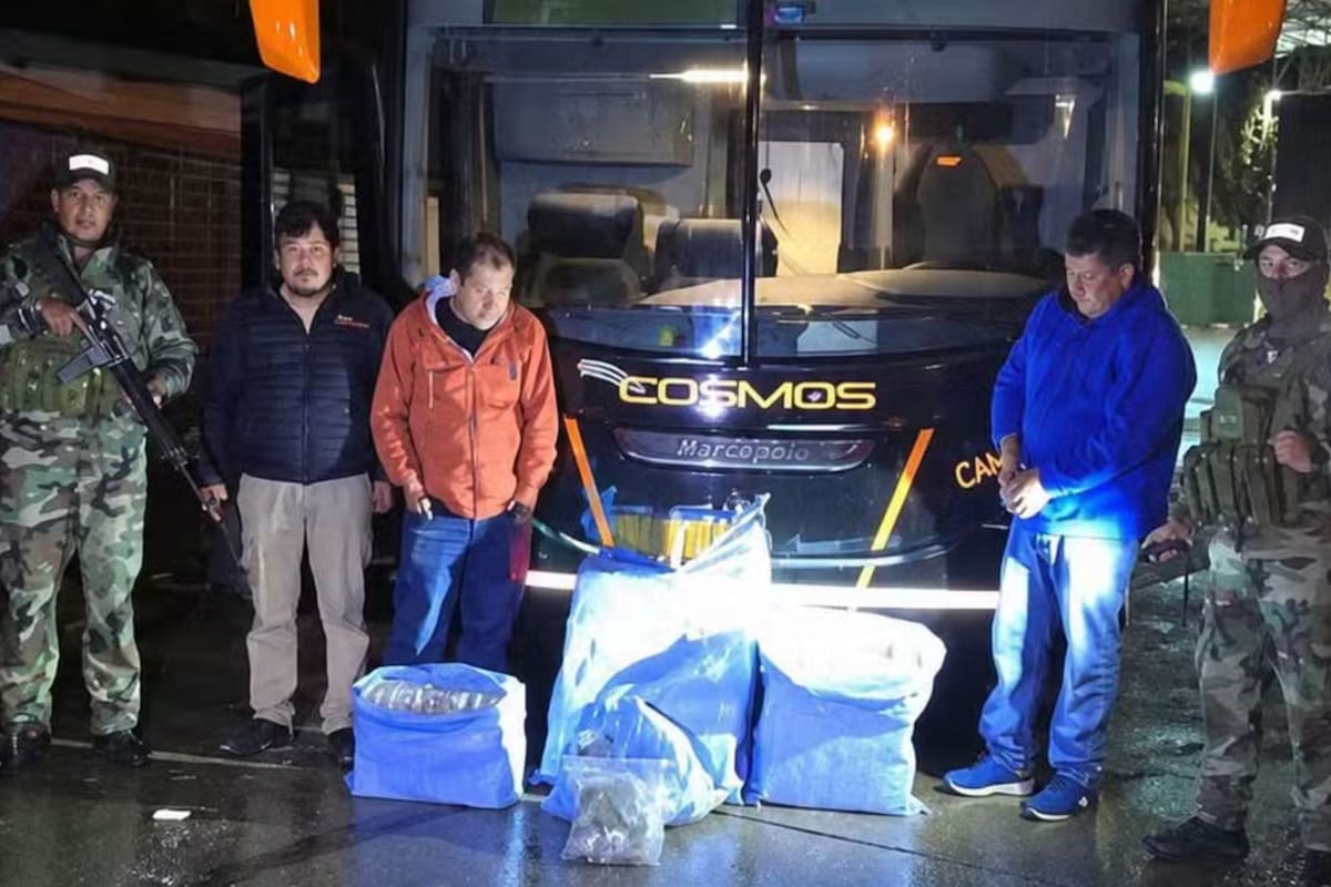 Incautaron 86 kilos de marihuana de un micro de la empresa que debía transportar al plantel de São Paulo