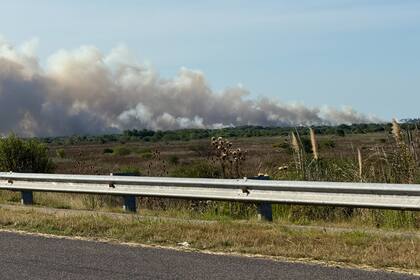 Incendio a la altura de Hudson