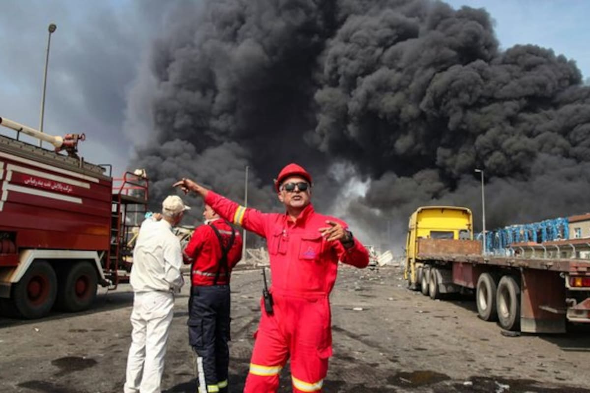 Incendio en Irán.