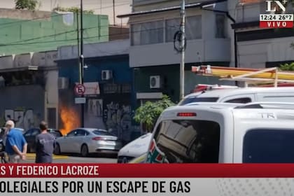 Incendio en Colegiales por un escape de gas