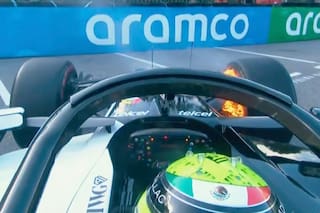 Los incidentes en la práctica 2 de Mónaco: Colapinto rozó el muro y a Checo Pérez se le incendió el auto